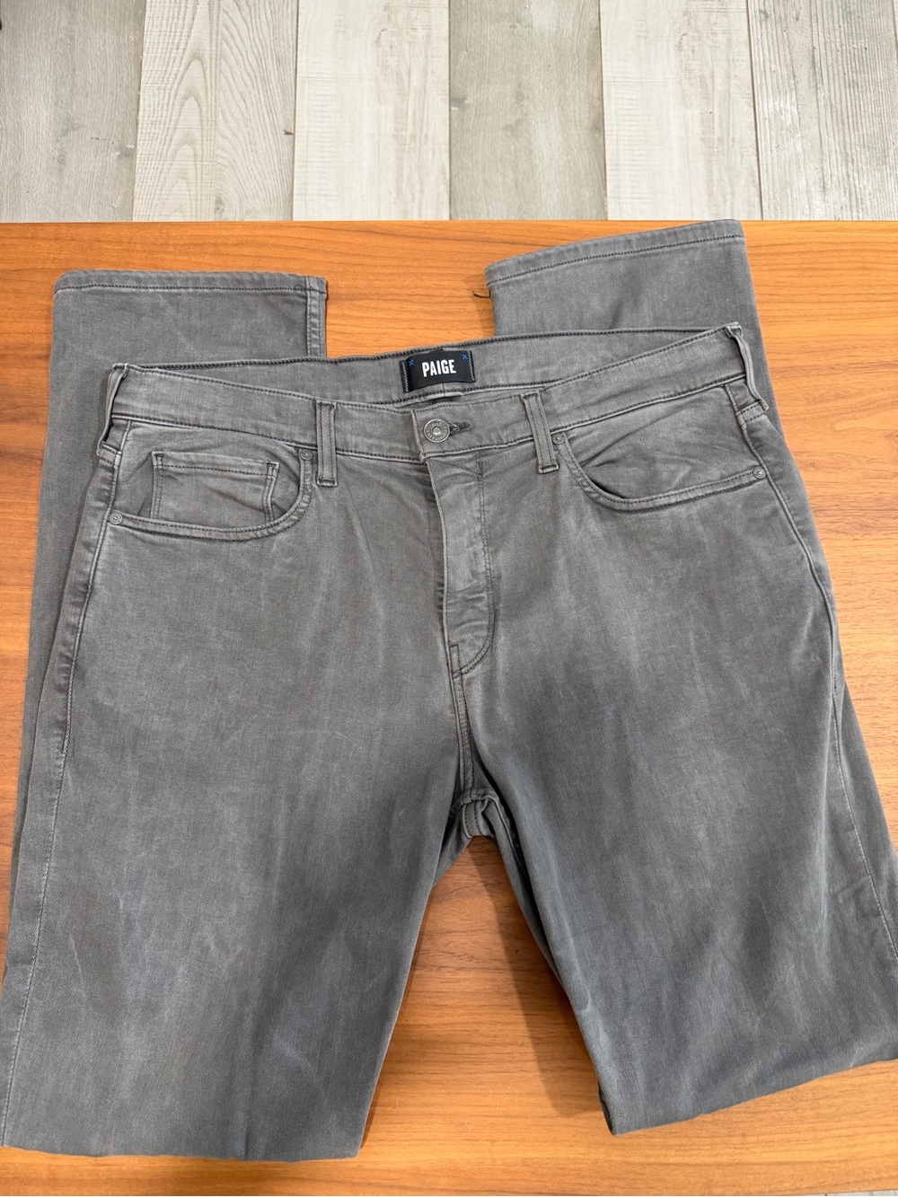Transcend Federal Slim Straight Jean Regular Vintage Volcanic Ash Color Size 36